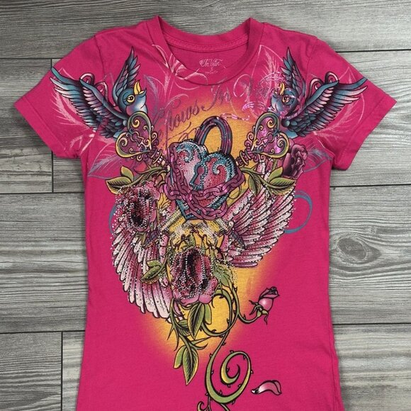 Crazy Vintage Y2K In Vein Tattoo T Shirt - Picture 3 of 5